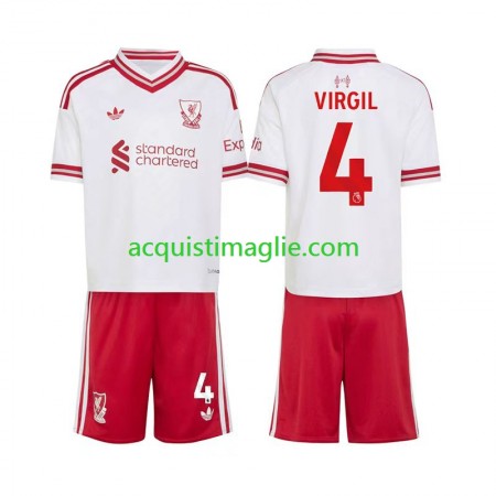 Divisa di Calcio Liverpool Virgil van Dijk 4 Bambino Trasferta 2026/2027